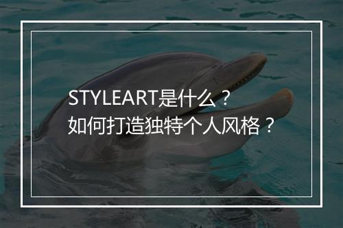STYLEART是什么?如何打造独特个人风格?