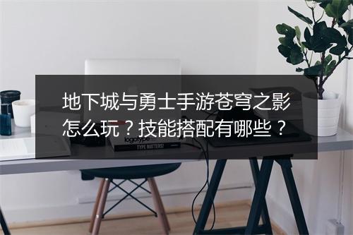 地下城与勇士手游苍穹之影怎么玩？技能搭配有哪些？