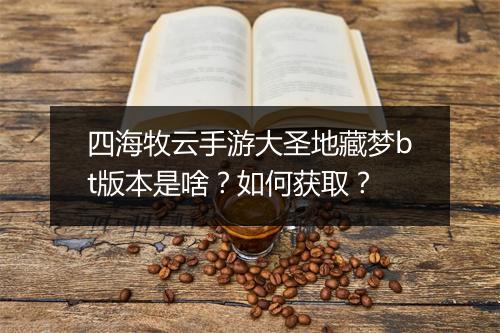 四海牧云手游大圣地藏梦bt版本是啥?如何获取?