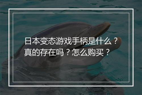 日本变态游戏手柄是什么？真的存在吗？怎么购买？