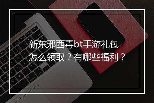 新东邪西毒bt手游礼包怎么领取？有哪些福利？