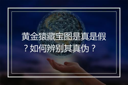 黄金猿藏宝图是真是假?如何辨别其真伪?