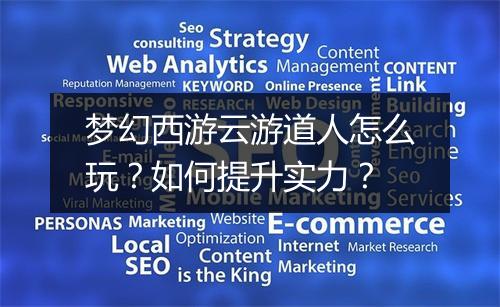 梦幻西游云游道人怎么玩?如何提升实力?