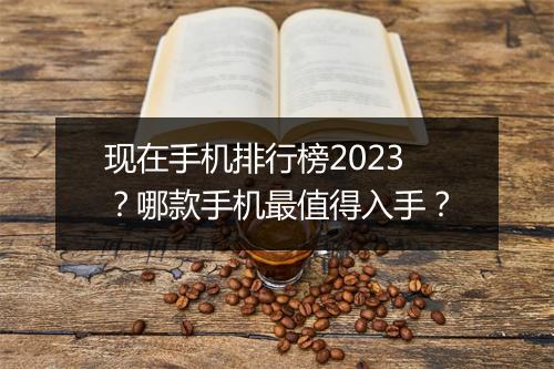 现在手机排行榜2023?哪款手机最值得入手?