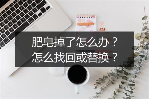 肥皂掉了怎么办？怎么找回或替换？