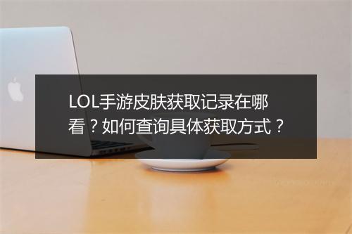 LOL手游皮肤获取记录在哪看？如何查询具体获取方式？