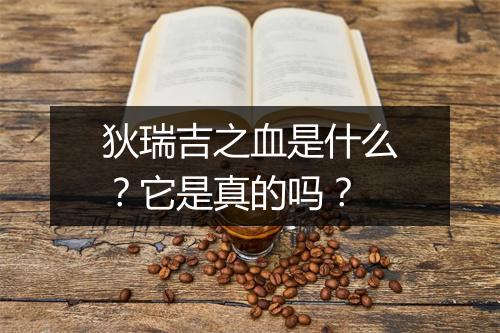 狄瑞吉之血是什么?它是真的吗?