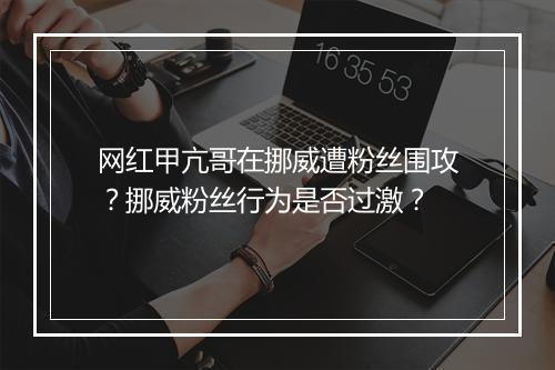 网红甲亢哥在挪威遭粉丝围攻?挪威粉丝行为是否过激?