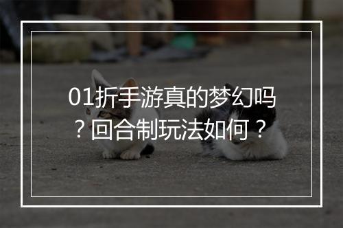 01折手游真的梦幻吗?回合制玩法如何?