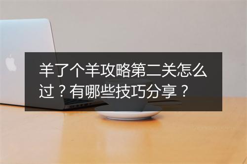 羊了个羊攻略第二关怎么过？有哪些技巧分享？