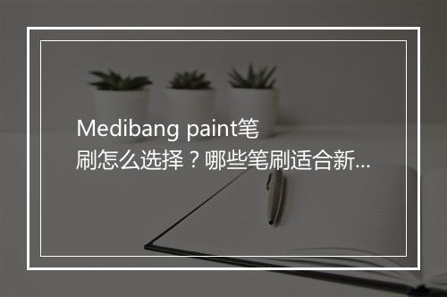Medibang paint笔刷怎么选择?哪些笔刷适合新手?