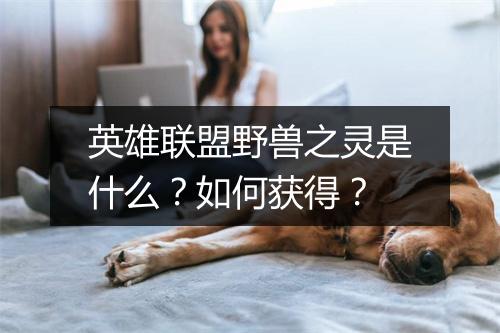 英雄联盟野兽之灵是什么?如何获得?