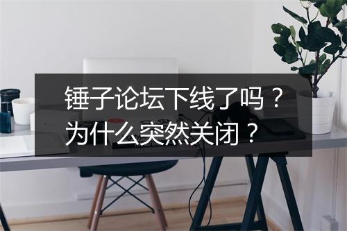 锤子论坛下线了吗?为什么突然关闭?