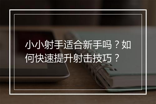 小小射手适合新手吗?如何快速提升射击技巧?