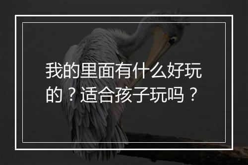 我的里面有什么好玩的？适合孩子玩吗？