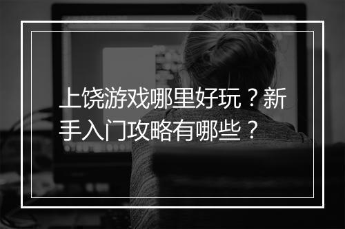 上饶游戏哪里好玩？新手入门攻略有哪些？