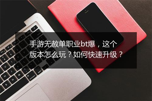 手游无赦单职业bt爆，这个版本怎么玩？如何快速升级？