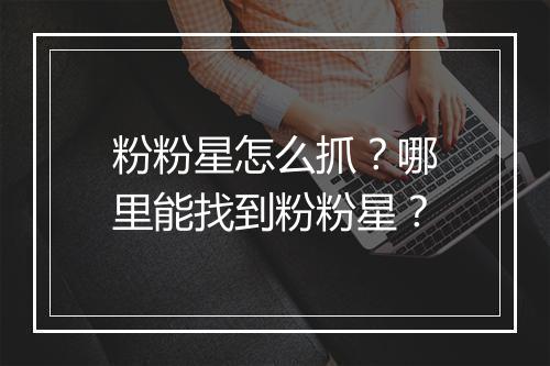 粉粉星怎么抓?哪里能找到粉粉星?