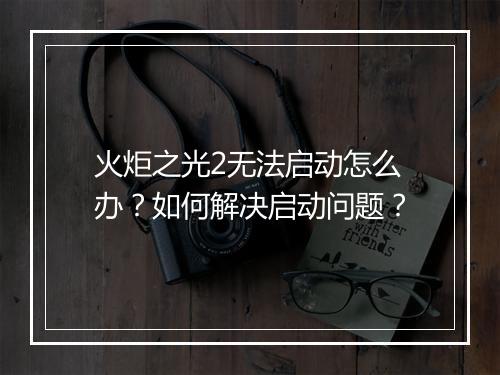 火炬之光2无法启动怎么办?如何解决启动问题?
