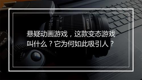 悬疑动画游戏，这款变态游戏叫什么？它为何如此吸引人？