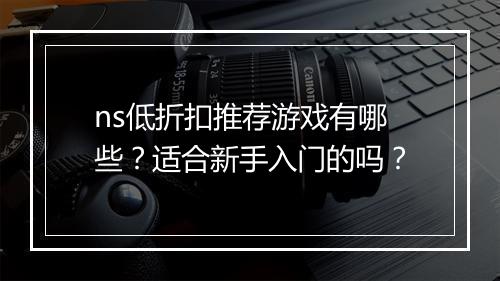 ns低折扣推荐游戏有哪些？适合新手入门的吗？