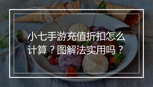 小七手游充值折扣怎么计算？图解法实用吗？