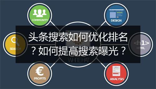 头条搜索如何优化排名?如何提高搜索曝光?