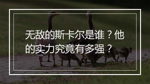 无敌的斯卡尔是谁？他的实力究竟有多强？