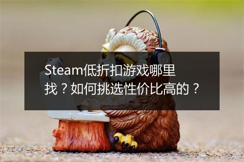 Steam低折扣游戏哪里找？如何挑选性价比高的？