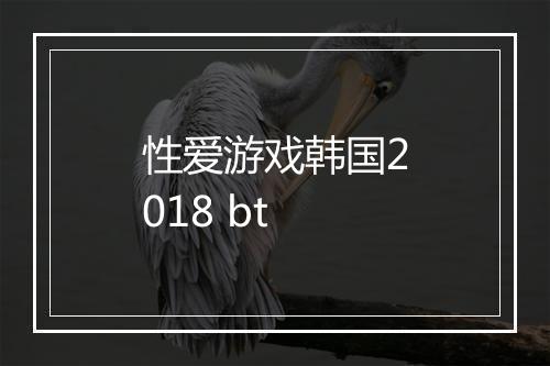 性爱游戏韩国2018 bt