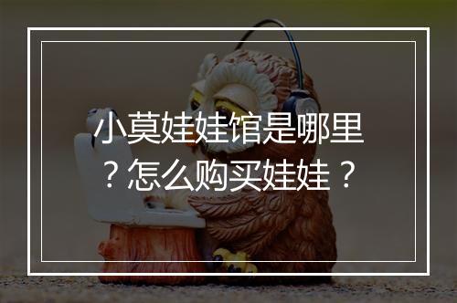 小莫娃娃馆是哪里？怎么购买娃娃？
