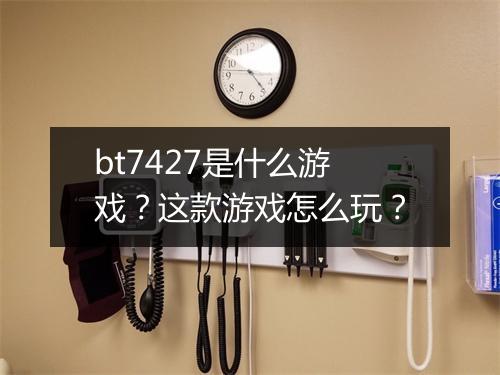 bt7427是什么游戏？这款游戏怎么玩？