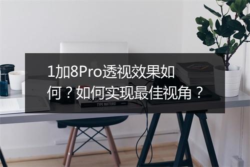 1加8Pro透视效果如何?如何实现最佳视角?