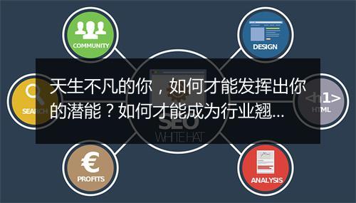天生不凡的你，如何才能发挥出你的潜能？如何才能成为行业翘楚？
