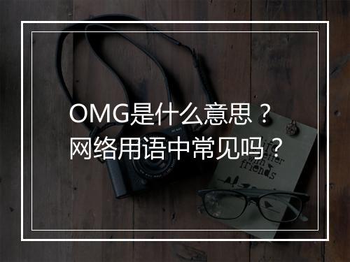 OMG是什么意思？网络用语中常见吗？