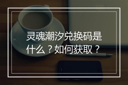 灵魂潮汐兑换码是什么？如何获取？