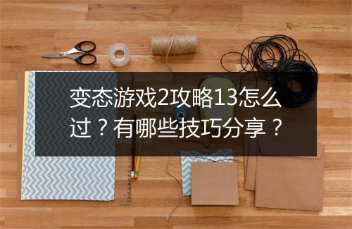 变态游戏2攻略13怎么过?有哪些技巧分享?