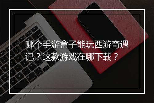 哪个手游盒子能玩西游奇遇记？这款游戏在哪下载？