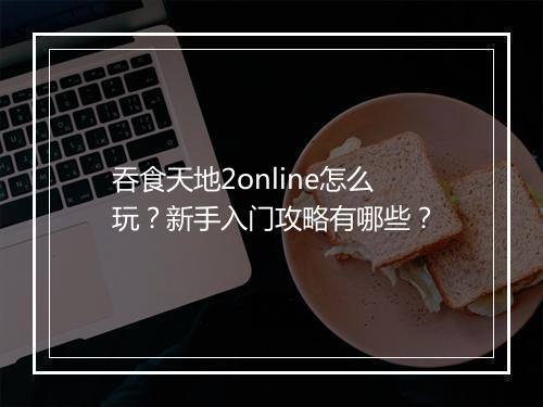 吞食天地2online怎么玩？新手入门攻略有哪些？