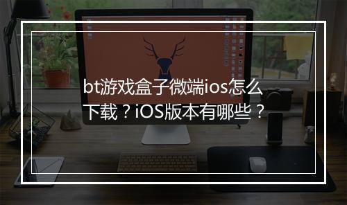 bt游戏盒子微端ios怎么下载？iOS版本有哪些？