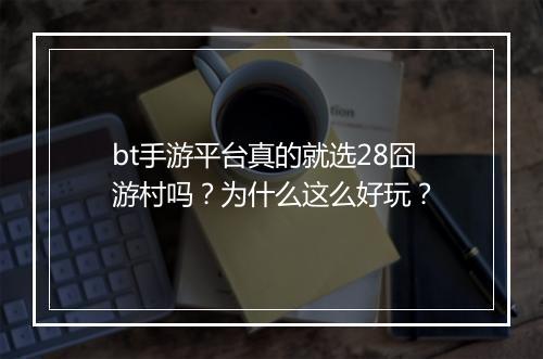 bt手游平台真的就选28囧游村吗？为什么这么好玩？
