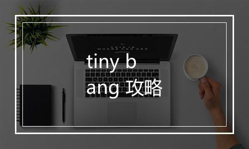 tiny bang 攻略