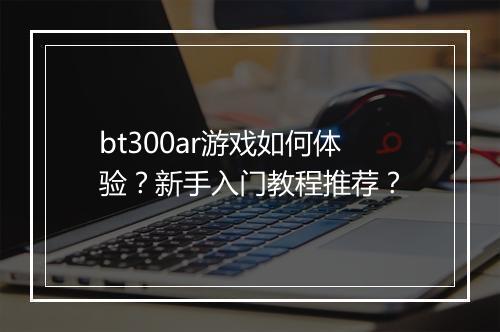 bt300ar游戏如何体验？新手入门教程推荐？