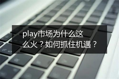 play市场为什么这么火?如何抓住机遇?