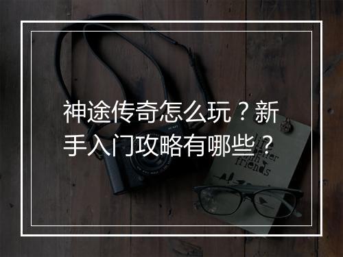 神途传奇怎么玩？新手入门攻略有哪些？