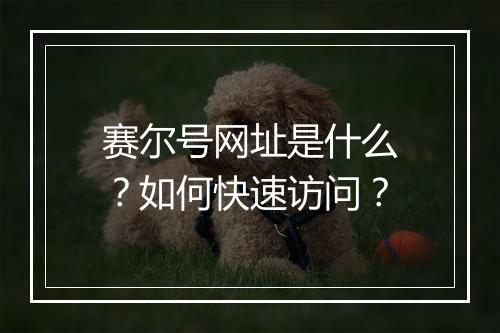 赛尔号网址是什么?如何快速访问?