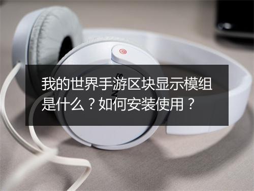我的世界手游区块显示模组是什么？如何安装使用？