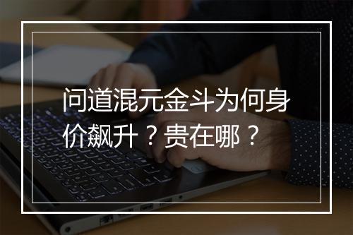 问道混元金斗为何身价飙升？贵在哪？
