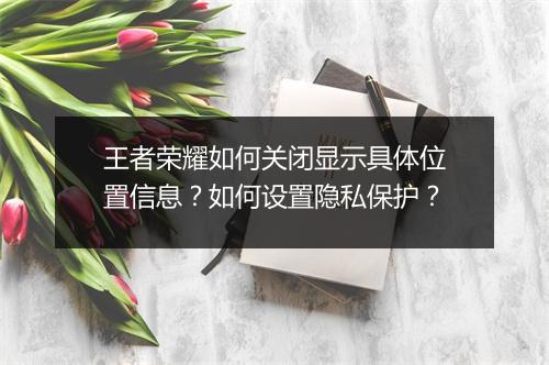 王者荣耀如何关闭显示具体位置信息？如何设置隐私保护？