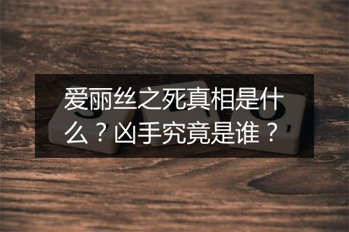 爱丽丝之死真相是什么?凶手究竟是谁?